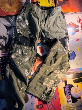 Custom painted cargo pants